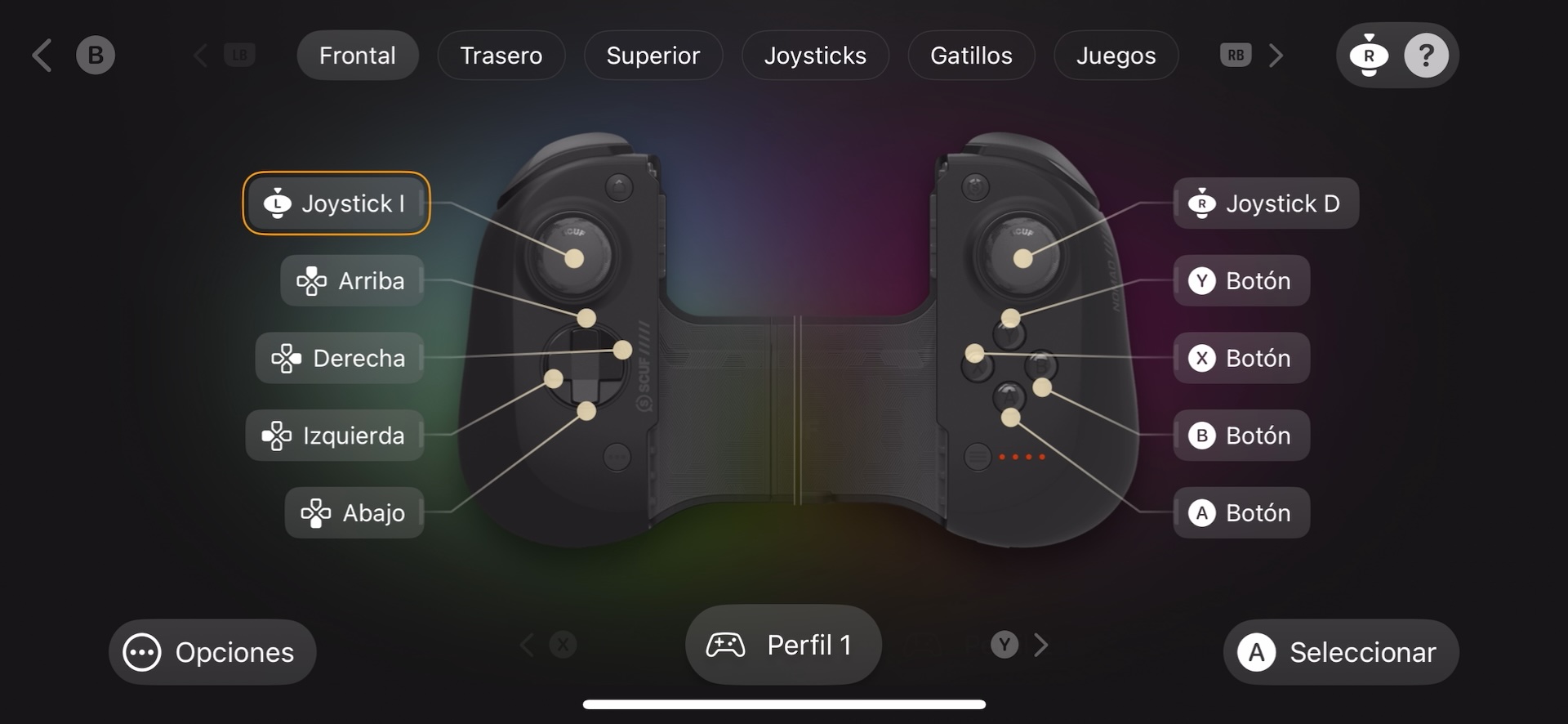 SCUF Nomad App